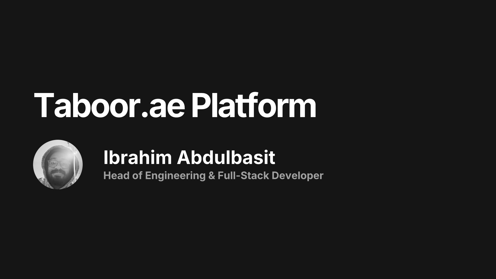 Taboor.ae Platform